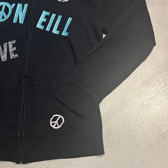 O'Neill Black Hoodie with Teal Accents - Picture 4 of 10